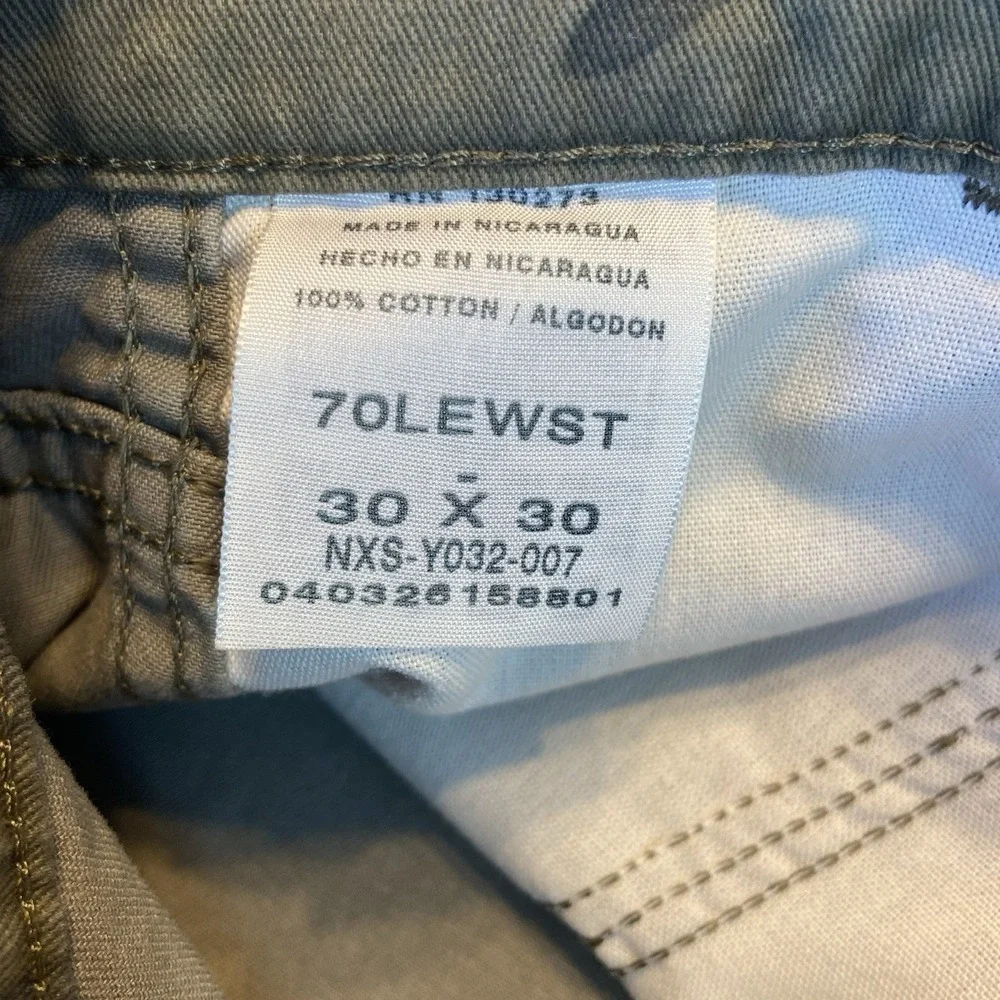 NEW Wrangler Cargo Pants Camouflage Straight Leg Relaxed‎ Seat Men's 30x30